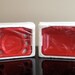 Mod Ceramic Red Allison Bath Decor Toothbrush and Soap Holders