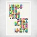 Words Are More Than Just Black And White - A3 Art Print - typographic print, typography poster, wall art, wall decor