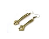 Crescent Wrench Earrings, May Day, We Can Do It , Rosie the Riveter, Workers' Day