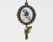 Cowgirl Pinup Necklace