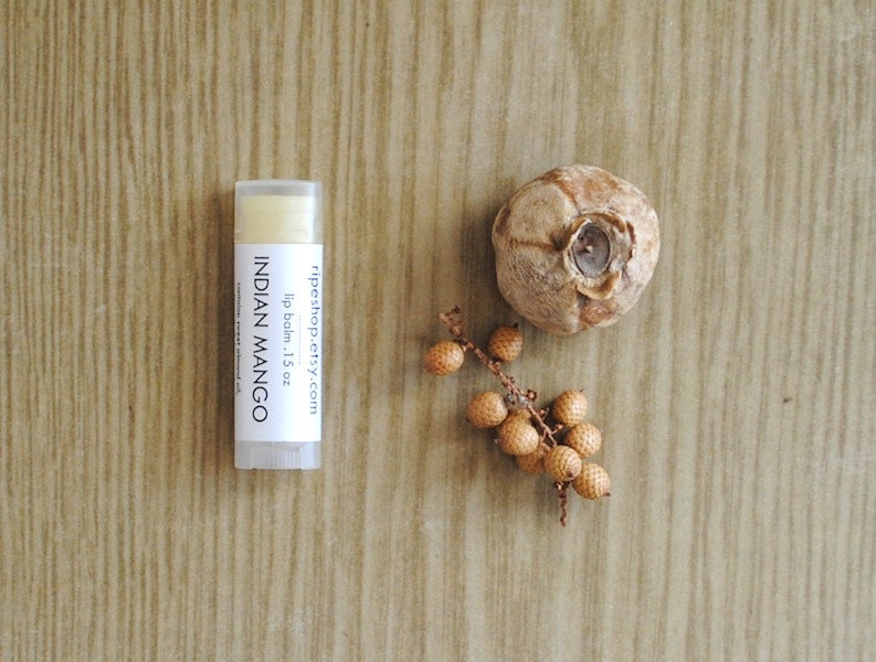 Indian Mango Lip Balm - Coconut Oil, Beeswax, Shea Butter