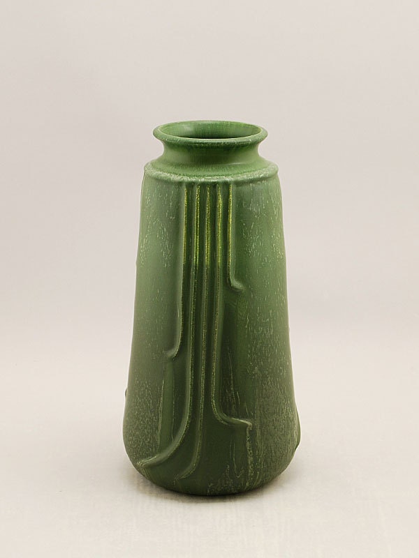 Product Development Vase in Dark Sage by Door Pottery-Mid Century Modern Style-Handmade Art Pottery