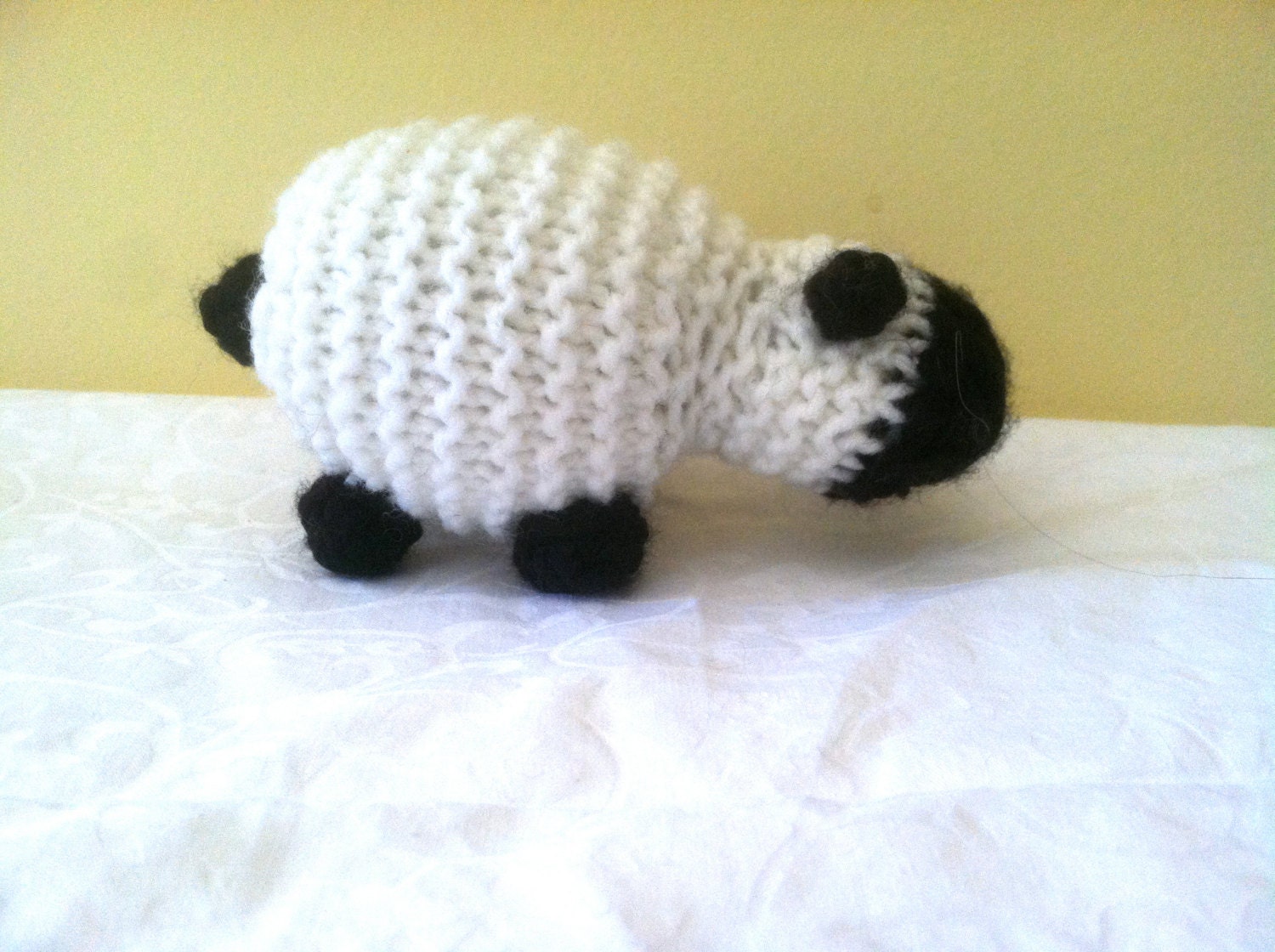 Layla the Lamb Knitted Animal Plush Plushie Toy Easter Sheep