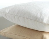 Raw Silk Pillowcase, Soft White Color,  Hypoallergenic, Antimicrobial, for Skin and Haircare