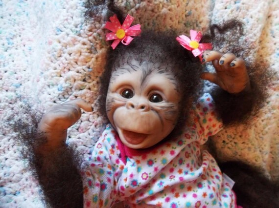 reborn baby monkey dolls