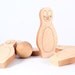wooden penguin BOWLING SET - 6 pin organic wood skittles, a classic heirloom toy set for toddler and preschooler, homegrown organic finish