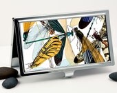 Dragonfly Insect Business Card Case, Credit Card Case, Pocket Case or Wallet