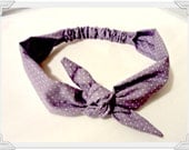 Boho Bow Tie Headband Housewife Vintage Style Stretch Elastic Vintage Headband Bow Tie Headscarf