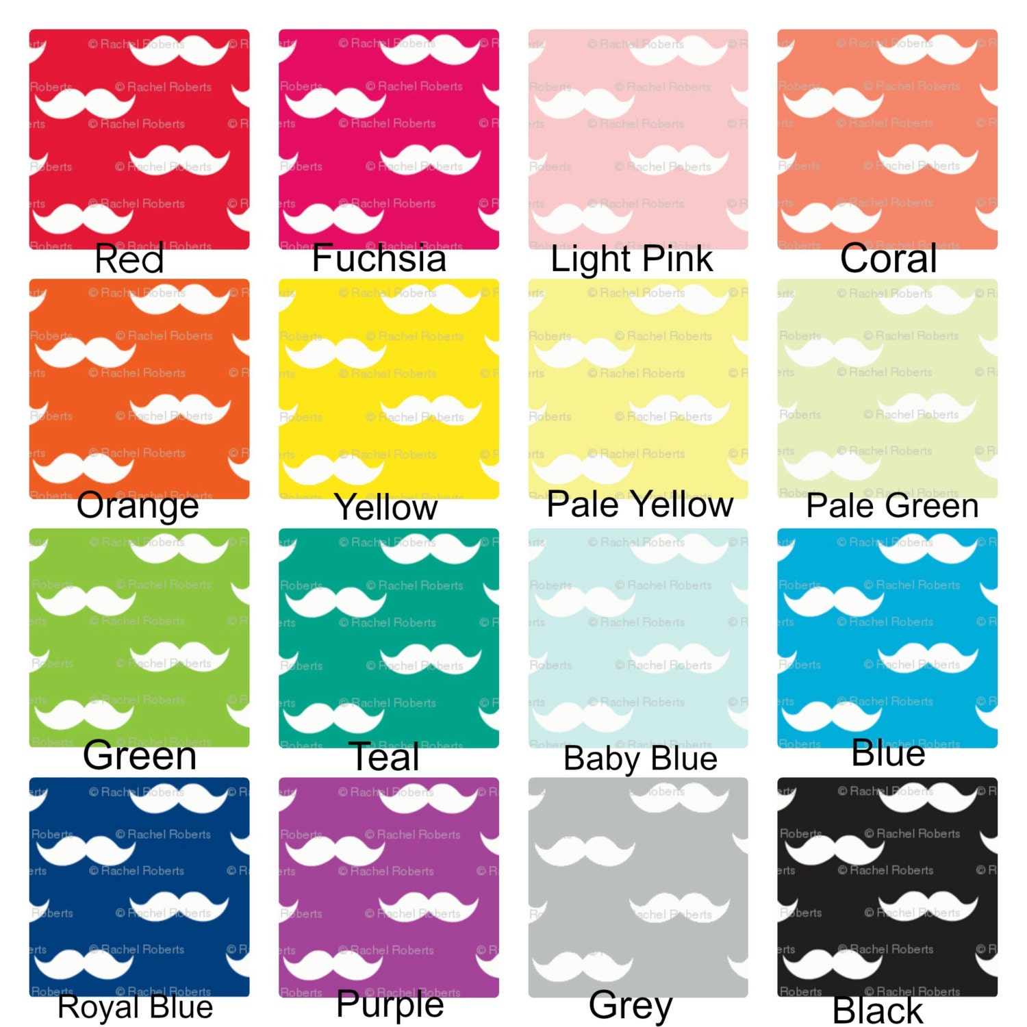Custom Organic Mustache Baby Blanket - Pick Your Color - Swaddle Blanket - Organic Cotton Knit