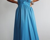 Jade Bridesmaid Dress -  Cross over dress with pleated skirt  : True Elegant Collection No.2