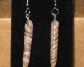 Ice Cream Swirl Icicle Style Clay Twisty Earrings for Pierced Ears