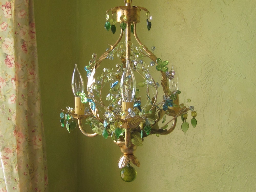 Chandelier, Woodland Summer, One of a Kind