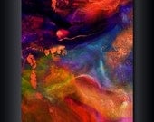 8 x 10 Print: Multi Colored Giclee Abstract