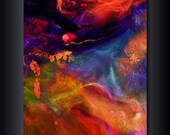 Abstract Print: Multi-Coloured 11x14  Giclee