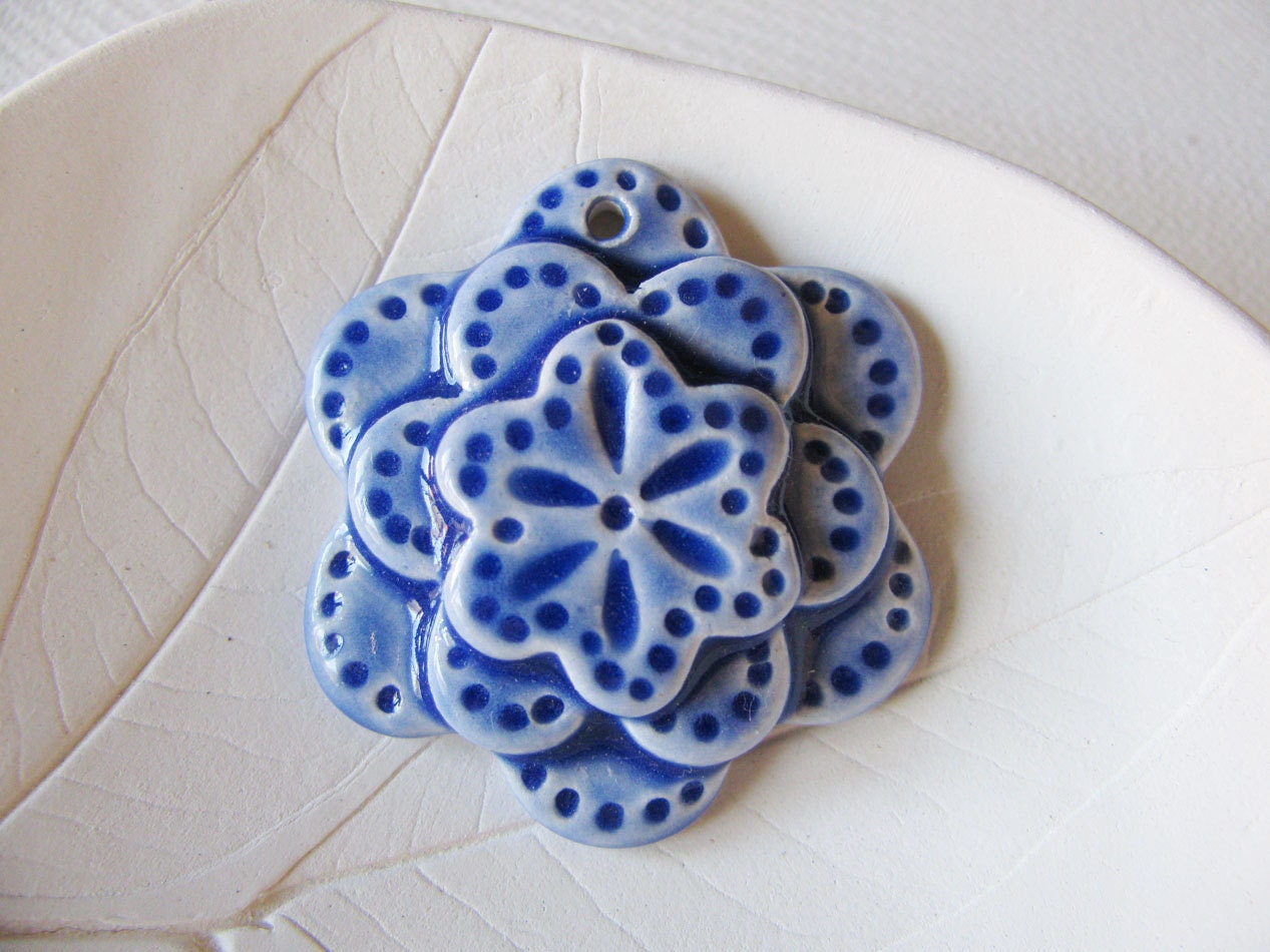 Blue Mandala Pendant
