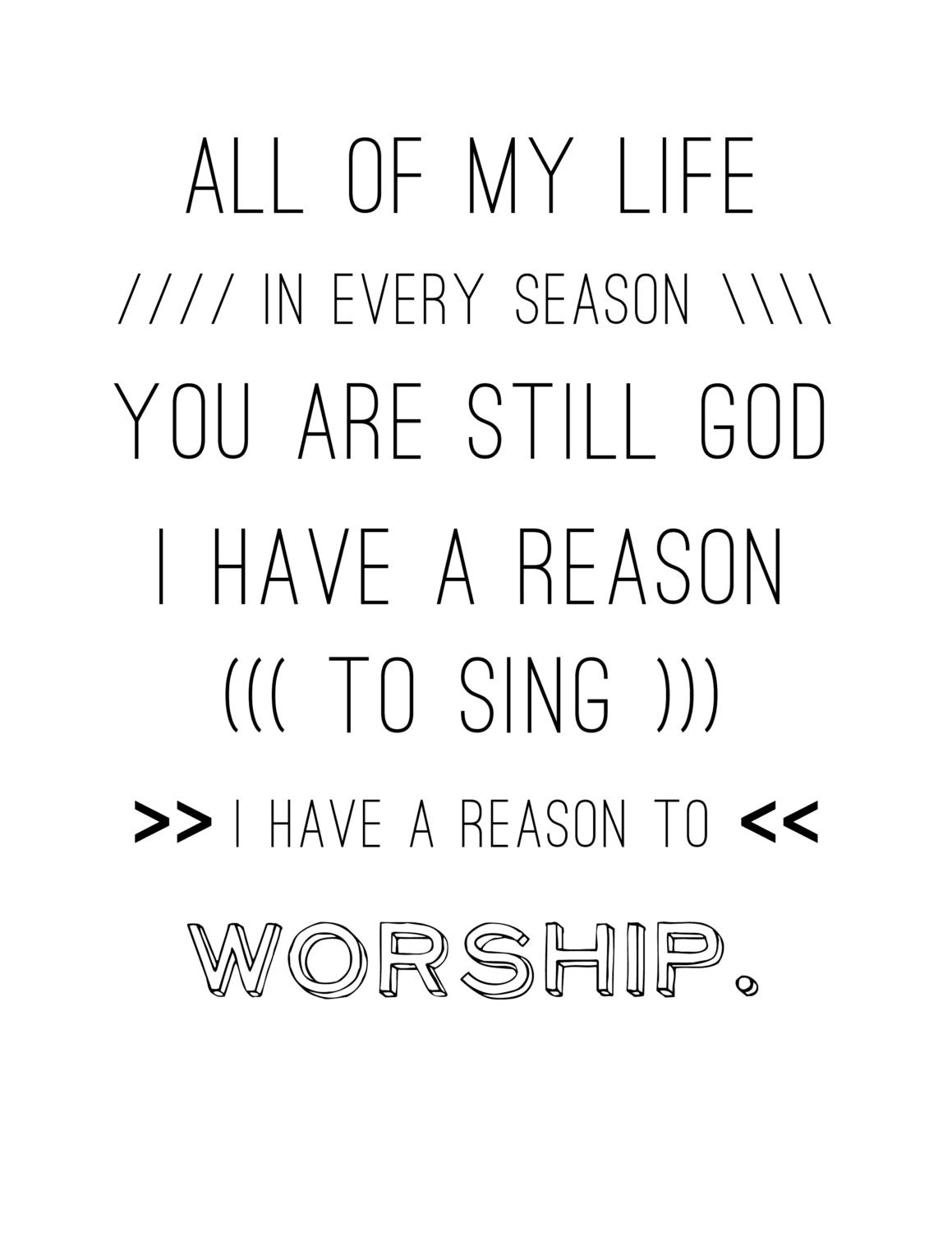 All Of My Life - Digital Print 8x11 - Instant Download