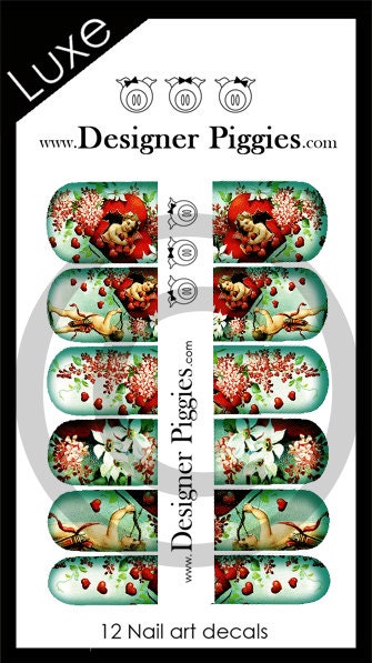Valentines nail decals by Designer Piggies