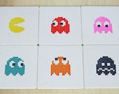Pac-Man Letterpress Coasters - Set of 6