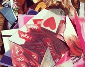 SALE. Make Your Own Valentine. Romantic and Sexy Collage Kit. Love. Ephemera. Unique Creative Possibilities, 82 pieces.