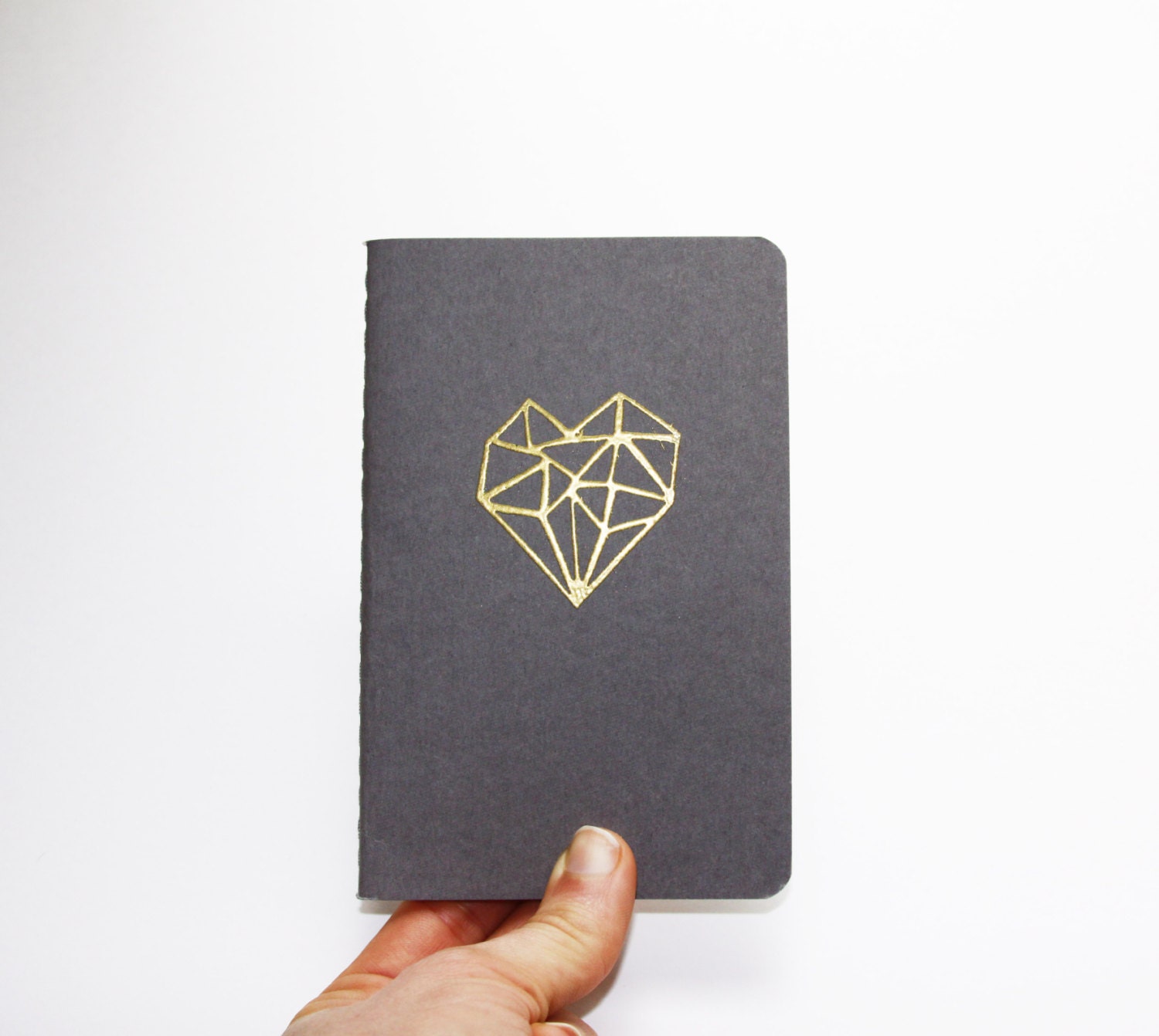 Golden Heart, Pocket Moleskine Notebook - nativebear