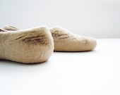 Felted wool slippers, house shoes