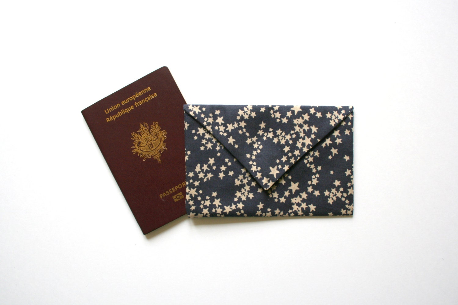 Mini fabric envelope (passport, make up, ID... pouch)