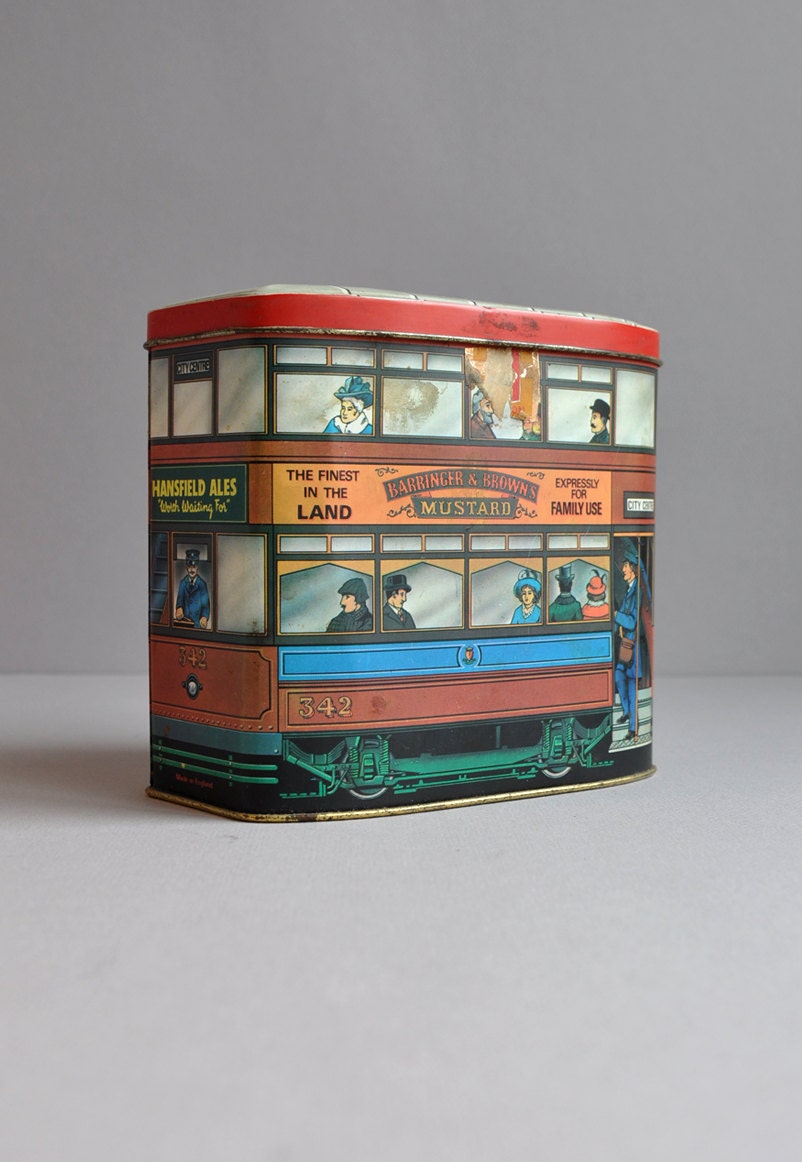 London Double Decker Bus Tin - Bristows England