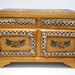 Vintage Silk Tapestry Musical Jewelry Box