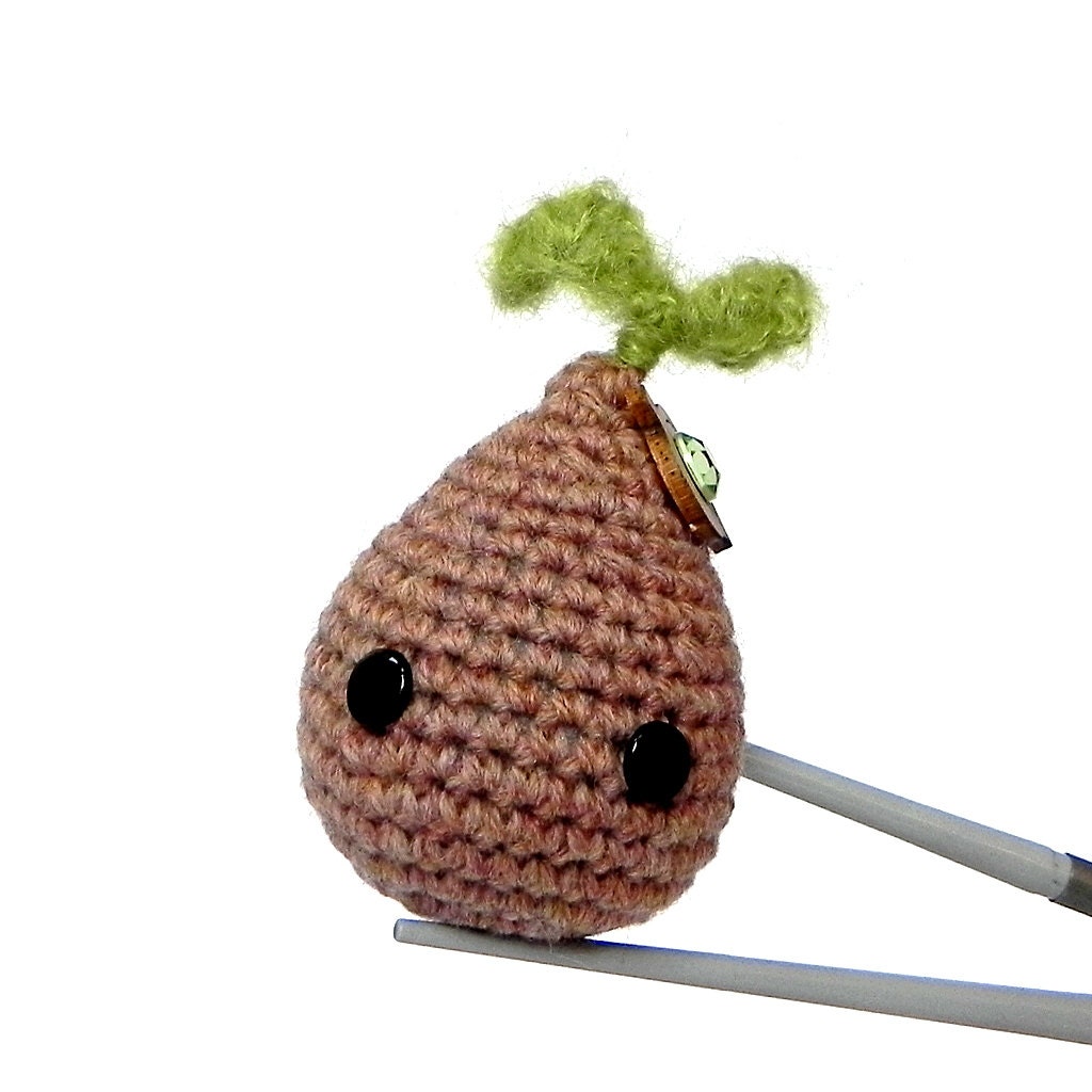 Amigurumi Seed of HOPE MochiQtie - Crochet amigurumi Mochi size mini stuff toy  doll