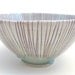 Blue and Red Stripey Porcelain Bowl