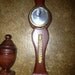 miniature Barometer, wooden Urn, macrame owl