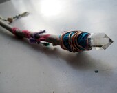 Reiki Joy healing wand scepter crystal hand beaded