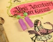 Crystal Spring Garden Quartz Geologist Science Geek Girl Earrings