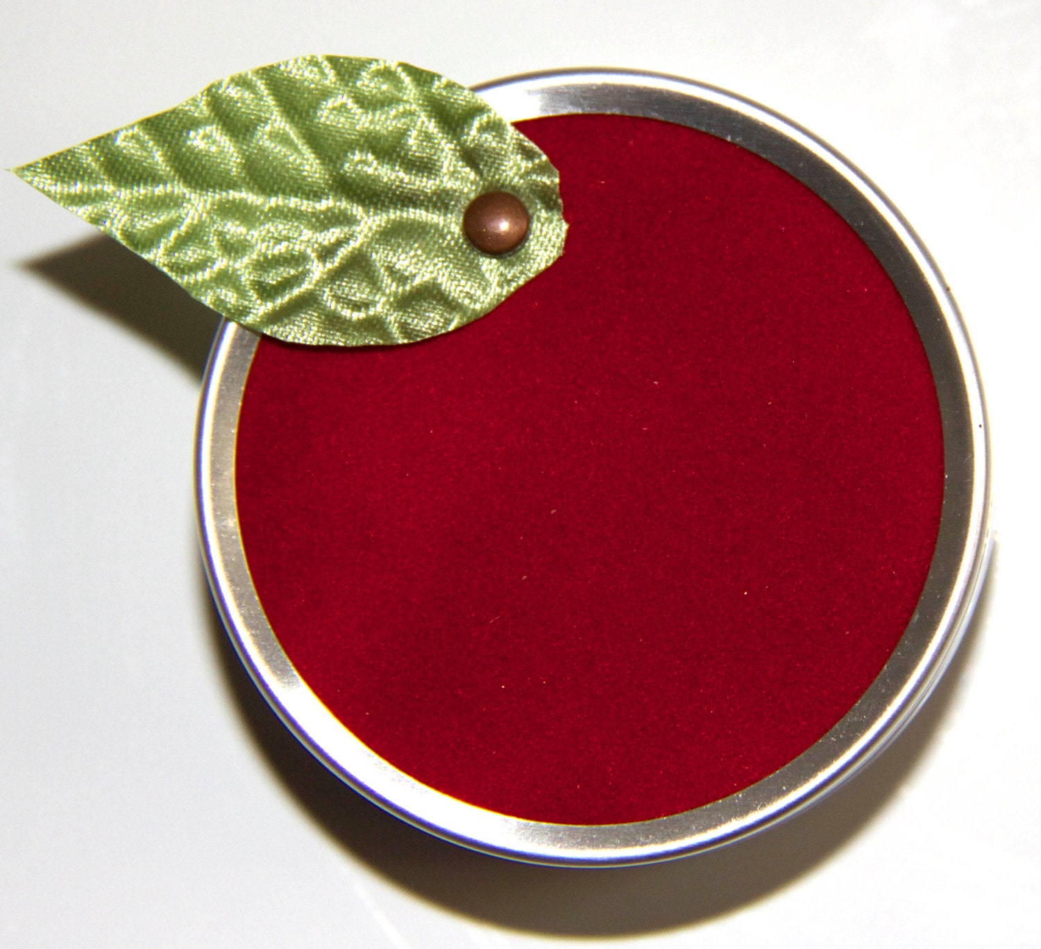 Apple Favor Tin in Red Velvet: for Teacher Appreciation Week/Day, Snow White Party