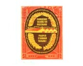 Original Soviet propaganda Farm print USSR Russia 7.3 x 5.7 inches