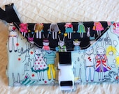 Bunnies On Vacation Diaper Clutch Changing Pad