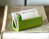 Little Frog Business Card Holder - Lime Green - Ready to Ship