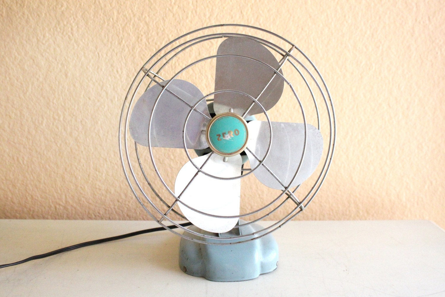 Vintage Blue Zero Eletric Fan by McGraw - Edison Company./ Model 08499 Working Condition