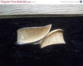 Vintage Trifari Bracelet Goldtone Clamper Cuff 1960's Designer Signed Collectible Jewelry Mad Men Mod Mid Century