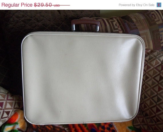 Retro Luggage Vintage 1960's Suitcase Rockabilly Accessory
