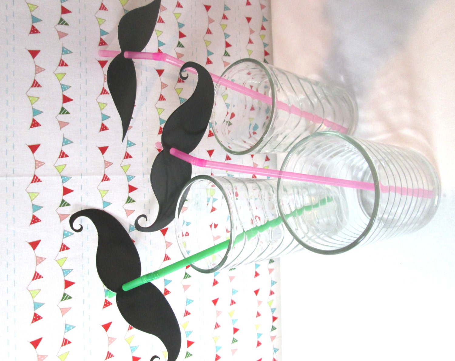 Mustache Party Straw Party Favors and Photo Props for a birthday party or bat mitzvah or wedding or bridal party