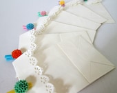 Pastel Soft  Cabochon Flower Party Favor Goodie Bags