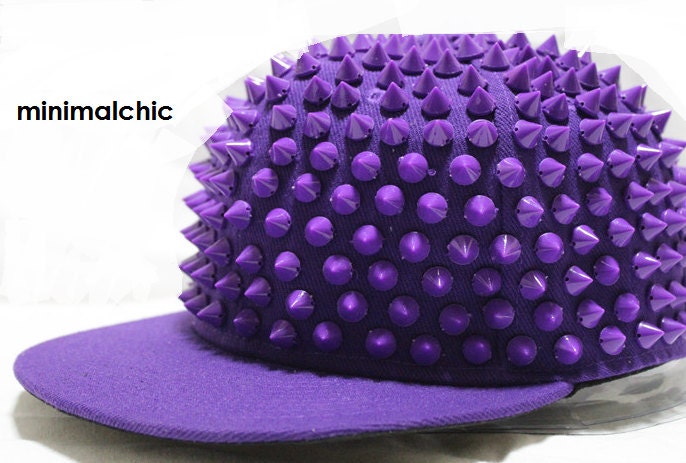 Made to order - Stud hat - All Purple