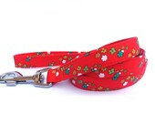 TINY FLOWERS Dog Leash HANDMADE