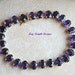 Amethyst and 18K yellow gold bracelet