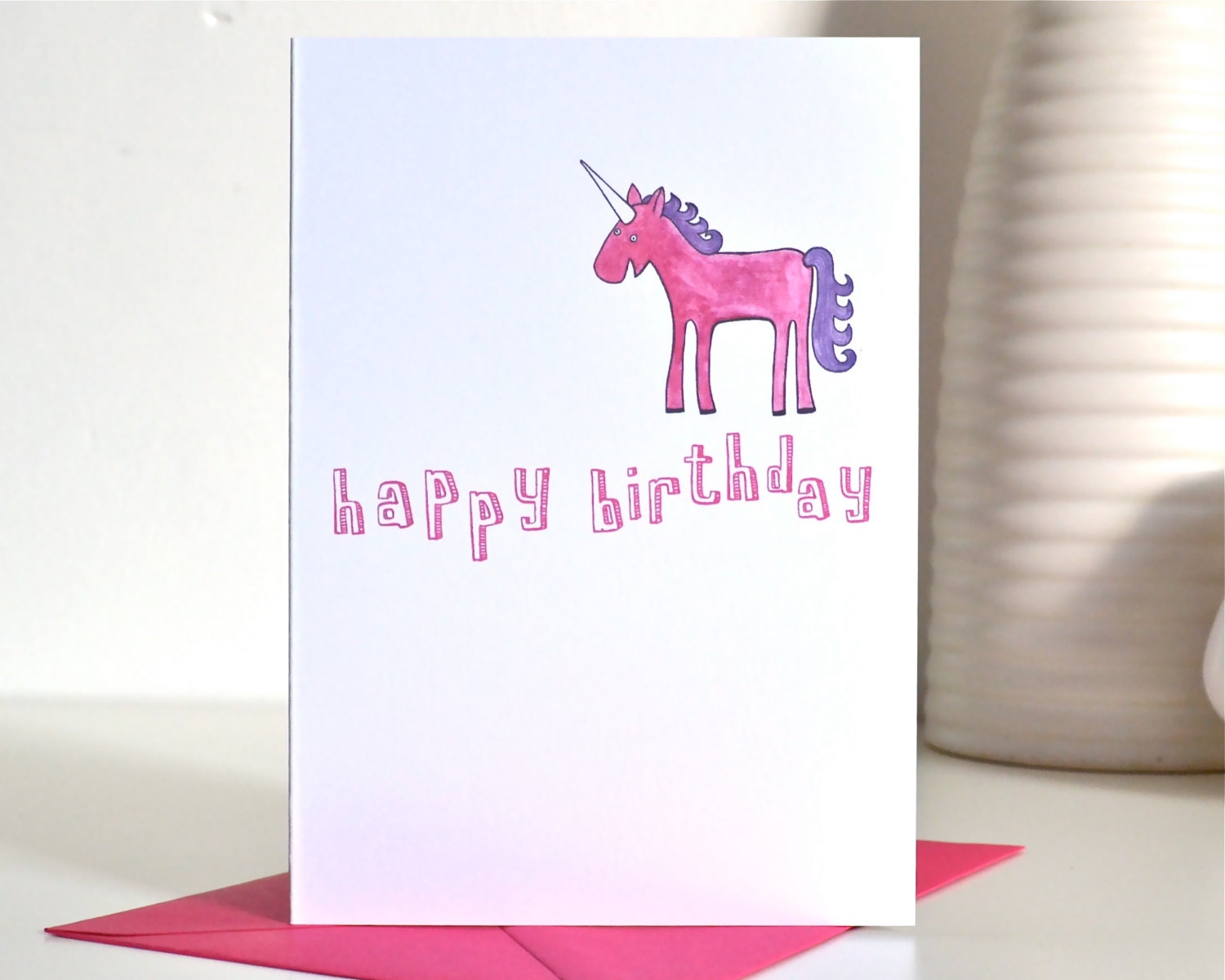 Unicorn Birthday Card