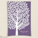 Wedding Guest Book Alternative - The Wishwik Tree - A Peachwik Interactive Art Print - 150 guest sign in