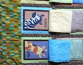 Peekaboo Quilt - Baby Zoo Animal Blanket - 45" x 37"