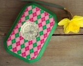 Upcycled glass doorknob wall hanging - - use it to hang jewelry or accessories