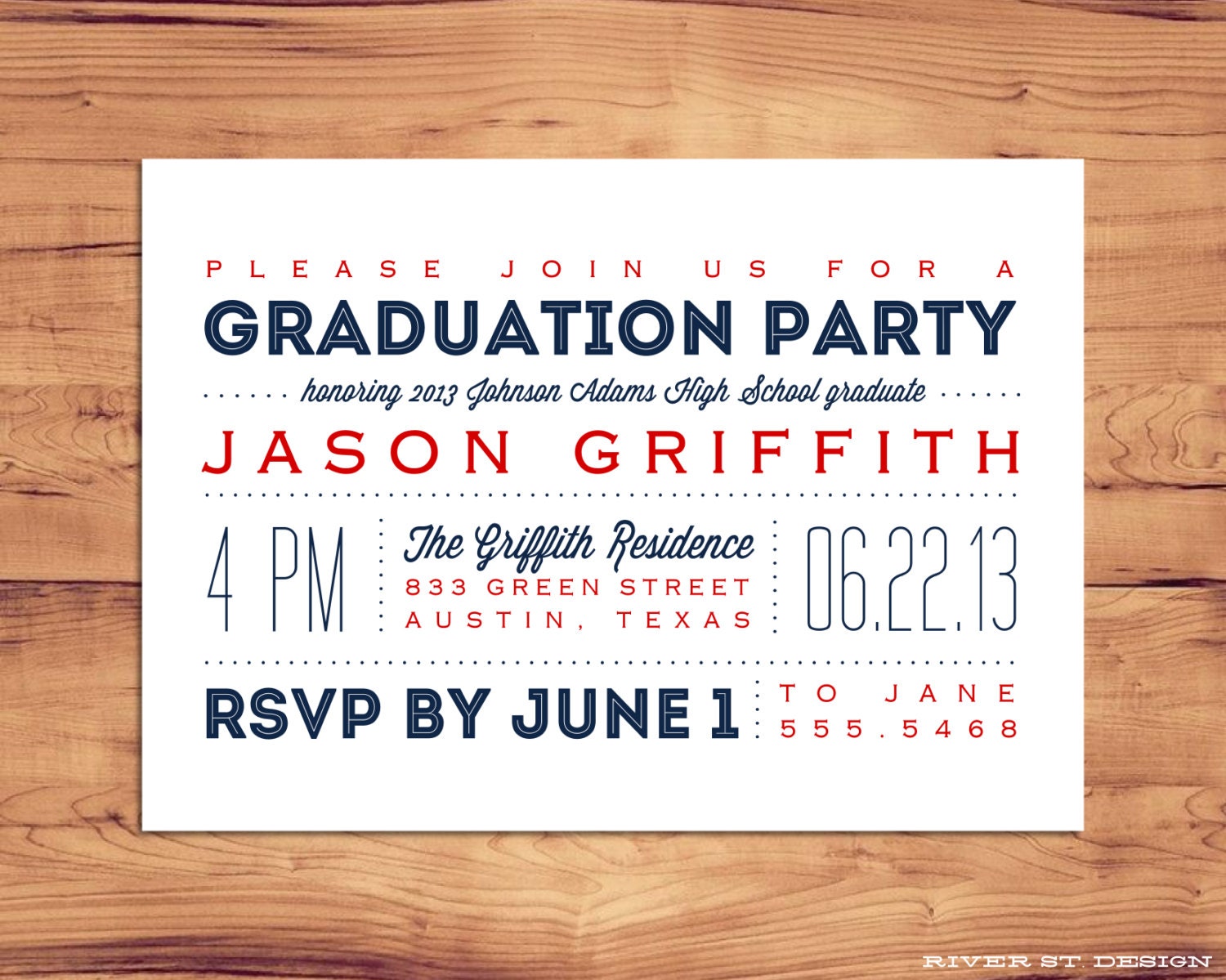 Printable Graduation Party Invitation